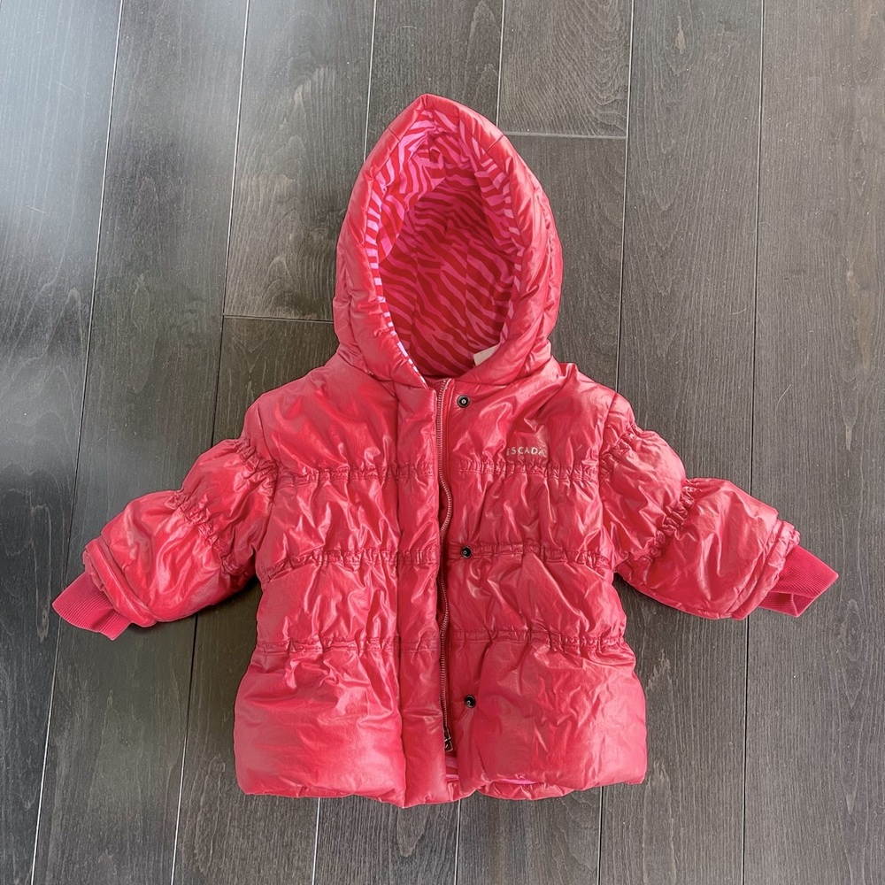 🌸❄️ ESCADA ❄️🌸 beautiful red winter coat kids 6-12 months